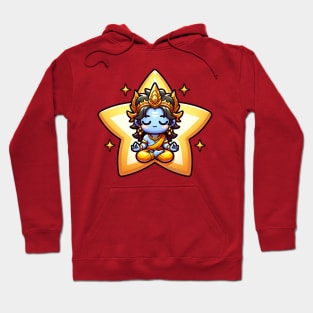 Cute Vishnu Meditating Hoodie